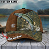 BlueJose Fishing Leather Pattern Personalized Cap (Bass, Striped Bass, Catfish, Trout, Crappie, Salmon, Walleye, Pike)