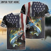 Bluejose Custom Bass Fishing American Flag Fishing Long Sleeves