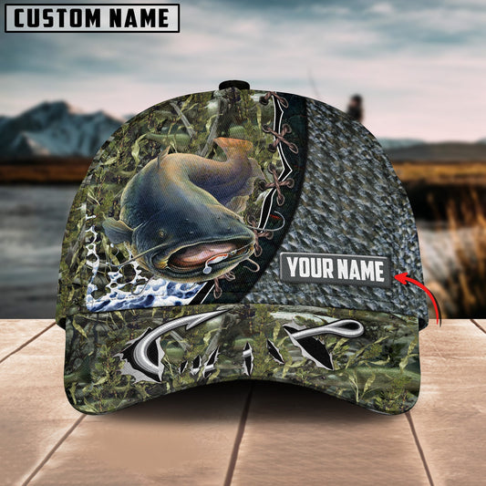 BlueJose Catfish Fishing Personalized Cap