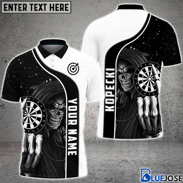 BlueJose Dart Skull Personalized Name Shirt