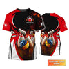 BlueJose Water And Fire In Bowling Ball Personalized Name 3D Shirt