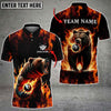 BlueJose Billiards Ball 8 & Ball 9 Flame Bear Personalized Name, Team Name 3D Shirt