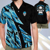 BlueJoses Custom Blue Skull Personalized Name Hawaiian Shirt