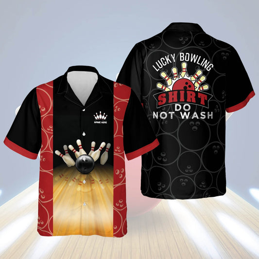 BlueJoses Lucky Bowling Shirt Do Not Wash Personalized Name Hawaiian Shirt