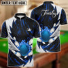 BlueJoses Personalized Name Thunders Bowling And Pins Multicolor 3D Shirt for Amy Miller