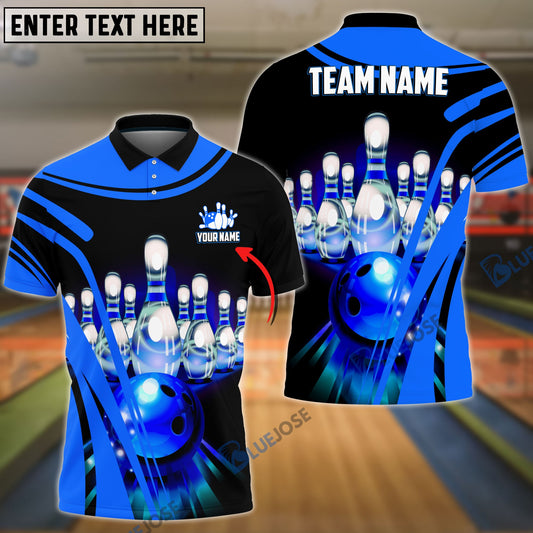 BlueJoses Bowling and Pins Winner Personalized Name, Team Name 3D Shirt