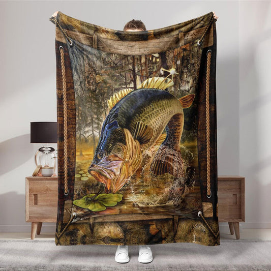 BlueJose Fish Lover Fishing Blanket