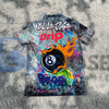 BlueJose Billiards Ball 8 Graffiti Jeans Style Personalized Shirt (2 Colors)