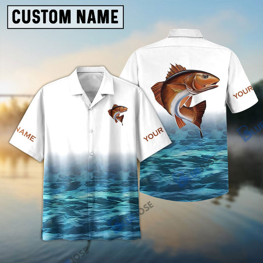 BlueJose Personalized Redfish Fishing 3D Shirt