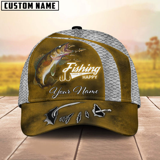 BlueJose Walleye Fishing Personalized Fishing Cap