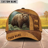 BlueJose Bear Hunting Brown Personalized Cap