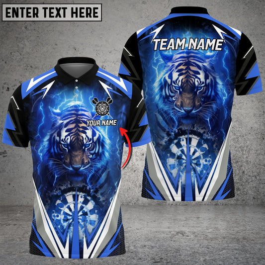 BlueJose Darts Thunder Tiger Personalized Name, Team Name 3D Shirt