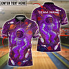 BlueJose Bowling And Pins Space Ape Bigfoot Customized Name, Team Name 3D Shirt (4 Colors)