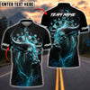 BlueJose Darts Bull Thunder Lightning Customized Name, Team Name 3D Shirt (4 Colors)