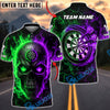 BlueJose Darts Split Element Skull Personalized Name, Team Name Unisex Shirt (4 Colors)