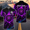 BlueJose Darts Four Fire Skull Dartboard Personalized Name, Team Name Unisex Shirt (4 Colors)