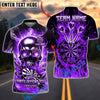 BlueJose Darts Flame Skull "If My Darts Offend You, I Don't Care" Personalized Name, Team Name Unisex Shirt (4 Colors)