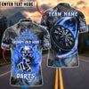 BlueJose Darts Grumpy Old Man With His Darts Personalized Name, Team Name Unisex Shirt (4 Colors)