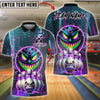 BlueJose Bowling And Pins Tech Monster Customized Name, Team Name 3D Shirt (4 Colors)