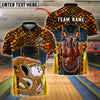 BlueJose Bowling And Pins Snake Reptile Skin Graphic Customized Name, Team Name 3D Shirt (6 Colors)