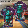 BlueJose Bowling And Pins Graffiti Attitude Dude Customized Name, Team Name 3D Shirt (6 Colors)