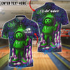 BlueJose Bowling And Pins Graffiti Attitude Dude Customized Name, Team Name 3D Shirt (6 Colors)