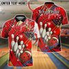 BlueJose Bowling And Pins Christmas Theme  Customized Name, Team Name 3D Shirt (4 Colors)