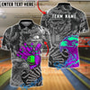 BlueJose Bowling And Pins Eagle Grunge Graphic Customized Name, Team Name 3D Shirt (4 Colors)