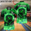 BlueJose Bowling And Pins Werewolf Energy Aura Graphic Customized Name, Team Name 3D Shirt (4 Colors)
