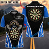 BlueJose Darts Pirate Skull Wings Personalized Name, Team Name Unisex Shirt (4 Colors)