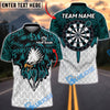 BlueJose Darts Eagle Feather Wings Personalized Name, Team Name Unisex Shirt (4 Colors)