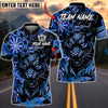 BlueJose Darts Black Panther Neon Dartboard Personalized Name, Team Name Unisex Shirt (4 Colors)