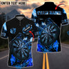BlueJose Darts Flaming Magma Personalized Name, Team Name Shirt (4 Colors)