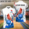 BlueJose Bowling And Pins Cardinal Customized Name, Team Name 3D Shirt (4 Colors)