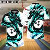BlueJose Bowling And Pins Legendary Dragon Strike Customized Name, Team Name 3D Shirt (4 Colors)