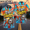 BlueJose Darts Don’t Panic Graffiti Art Funny Dartboard Customized Name, Team Name 3D Shirt (4 Colors)