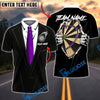 BlueJose Darts Tuxedo Style Hidden Dartboard Customized Name, Team Name 3D Shirt (4 Colors)