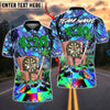 BlueJose Darts 420 Vibe Trippy Chill Customized Name, Team Name 3D Shirt (4 Colors)