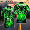 BlueJose Darts Glowing Eyes Wolf Fire Dartboard Customized Name, Team Name 3D Shirt (4 Colors)