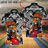 BlueJose Bowling And Pins Fierce Tiger Sport Streetwear Customized Name, Team Name 3D Shirt (4 Colors)