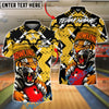BlueJose Bowling And Pins Fierce Tiger Sport Streetwear Customized Name, Team Name 3D Shirt (4 Colors)