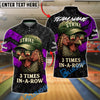 BlueJose Bowling And Pins Funny Turkey Strike Customized Name, Team Name 3D Shirt (4 Colors)