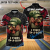 BlueJose Bowling And Pins Funny Turkey Strike Customized Name, Team Name 3D Shirt (4 Colors)