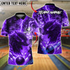 BlueJose Bowling And Pins Lightning Wolf Firestorm Strike Customized Name, Team Name 3D Shirt (4 Colors)