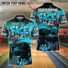 BlueJose Bowling And Pins Face Your Fear Graffiti Minotaur Customized Name, Team Name 3D Shirt (4 Colors)