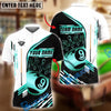 BlueJose Billiards 9-Ball Pool Champion Golden Personalized Name & Team Name Shirt (4 Colors)