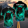 BlueJose Darts Flaming Panther Personalized Name, Team Name Shirt (4 Colors)
