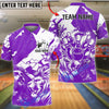 BlueJose Bowling And Pins Jesus Lion King Strike Customized Name, Team Name 3D Shirt (4 Colors)