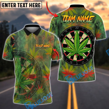 BlueJose Darts Leaf Board Design Personalized Name Shirt