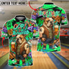 BlueJose Bowling And Pins Graffiti Beer Bulldog I Bowled Customized Name, Team Name 3D Shirt (4 Colors)